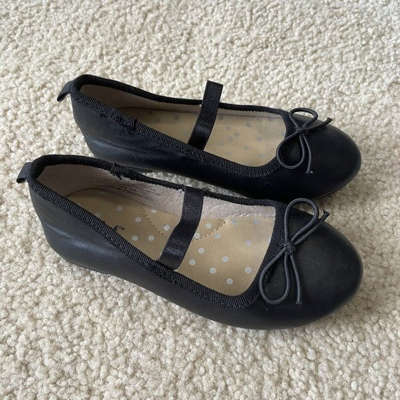 Cat And Jack Black Mary Jane Slip On Shoes Size 9 - Picture 2 of 6